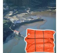 Boom flottant en PVC pour confinement de déversement d'huile pour marine, quais et ports - Barrière industrielle de surface de l'eau pour le contrôle de la pollution et l'interception des débris