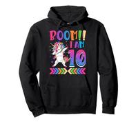 Boom!! I Am 10, Licorne colorée drôle 10e Anniversaire Sweat à Capuche