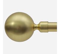 BOOM JOG Tringle à rideaux extensible dorée de 76 à 210 cm de diamètre avec embouts en forme de boule de 25 mm de diamètre
