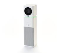 Boom UNO Caméra de conférence Full HD 1080p, appels vidéo et réunions, grand angle de 120 degrés, microphone antibruit, haut-parleur, webcam de conférence avec USB Plug & Play (blanc)