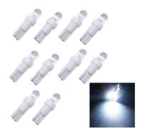 BOOMBOOST 10pieces T5 Car Wedge Light W2 1LED W5W LED Dashboard Auto Ampoules à Main 100% Nouvelle Marque Voyants de Voiture Ampoule