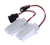 Boomboost 2pcs Blanc LED Porte intérieure Coffre Pied-Bien Lumière Auto LED Pied-lumière Voiture Conduit pour Audi A1 A4 A5 A6 Q3 Q5 Q7