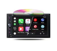 BOOMBOOST 8 Pouces Double Din Android Stéréo de Voiture sans Fil CarPlayer Android Auto Écran Tactile Prise en Charge de la Radio Navigation GPS Bluetooth Radio RDS WiFi USB (1 + 32G) + Caméra 12LED