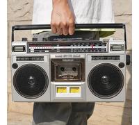 Boombox cassette, radio AM/FM, haut-parleurs stéréo intégrés, compatibilité Bluetooth étendue pour un appariement rapide de divers appareils