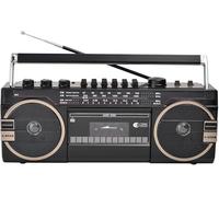 Boombox De Lecteur CD Rétro De Style Classique des Années 80, Radio De Lecteur De Cassette Portable, Radio Am/FM, Enregistreur De Cassettes Bluetooth avec Boutons De Réglage, pour L, A