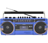 Boombox De Lecteur CD Rétro De Style Classique des Années 80, Radio De Lecteur De Cassette Portable, Radio Am/FM, Enregistreur De Cassettes Bluetooth avec Boutons De Réglage, pour L, B