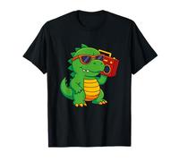 Boombox Dino Dinosaur Dinosaurier Rap Hip-Hop Beats Party T-Shirt