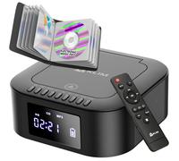 Boombox E1 avec Pochette CD - Poste Radio CD Portable - Extra Bass avec Subwoofer - Radio FM, Bluetooth, USB, Bluetooth, MP3