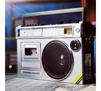 Boombox Lecteur cassette Bluetooth portable rétro avec radio AM/FM, style classique des années 80, lecteur CD cassette, entrée SD/USB pour réunions de famille et voyages