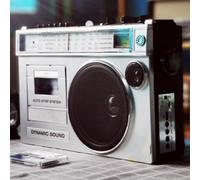 Boombox Lecteur cassette Bluetooth rétro portable style années 80 avec entrée SD/USB pour réunions de famille et voyages