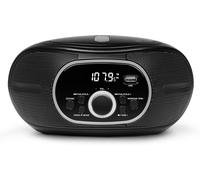 Boombox Portable E65711,Lecteur Cd/Mp3,Fm,Aux,Fonctionnement Sur Piles,Noir