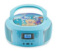 Boombox portable | Radio FM | Entrée AUX | CD/CD-R | USB | Prise casque | Système compact | Lecteur CD | Radio CD | Chaîne stéréo | Radio enfant | Boombox (vert Gubby)