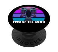 Boombox Retro 80's Boombox, Cassette de Musique rétro Turn Up The Boon PopSockets PopGrip Adhésif