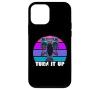 Boombox Retro années 80 Turn It Up Retro Music Lovers Cassette Coque pour iPhone 12 Mini