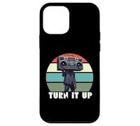 Boombox Retro années 80 Turn It Up Retro Music Lovers Cassette Coque pour iPhone 12 Mini