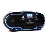 Trevi Boombox CMP 574 USB – Lecteur CD, USB, radio – Noir et bleu