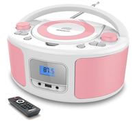 Boombox WISCENT Poste CD Enfant Portable avec Bluetooth et Radio FM