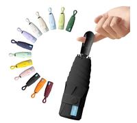 BoomCelocity Parapluie Compact de Voyage - Boucle en anneau Mini Parapluie 6 Nervures, Ultra Léger et Résistant, Idéal pour Hommes et Femmes, se Range Facilement dans un Sac