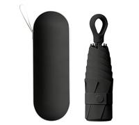 BoomCelocity Parapluie Compact de Voyage -Boucle en anneau Mini Parapluie Capsule 6 Nervures Coupe-Vent, Ultra Léger et Résistant, Idéal pour Hommes et Femmes, se Range Facilement dans un Sac