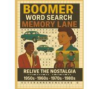 BOOMER WORD SEARCH - MEMORY LANE: Word Search book with easy read print with Movie Stars, Music Legends, and Cultural Icons from the 1950s-1980s | ... 21 puzzles per page | vacations, leasure
