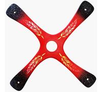 Boomerang S-Quad, Boomerang pour débutant ou Bon Lanceur, créé par Le Champion du Monde, Facile à Lancer, Sport de Plein air, d'une portée de 20 mètres, respectez Les consignes (Rouge)