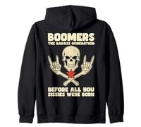 Boomers Badass Generation Retro Vintage Rebel Pride Boomer Sweat à Capuche
