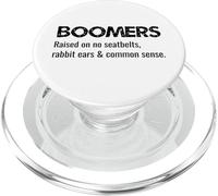 Boomers élevés sur des Oreilles de Lapin sans Ceintures de sécurité et Bon Sens PopSockets PopGrip pour MagSafe