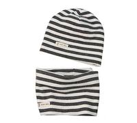 Boomly Bébé Bonnet à Tricoter + écharpe en Boucle Chapeau de Coton Doux Enfant Mode Beanie Bonnet Neck Warmer Collier Écharpe Automne Hiver