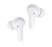 Boompods Bassline Compact Ecouteurs Bluetooth sans Fil - Casque Bluetooth avec RéDuction de Bruit Active, Autonomie 27h, IPX4 Étanche Écouteurs avec Microphone ENC et BoîTier de Charge, Blanc