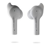 Boompods Bassline GO Écouteurs intra-auriculaires Bluetooth blanc micro-casque, volume réglable, résistant à la sueur, commande