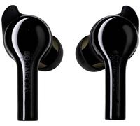 Boompods Bassline Go Ecouteurs Bluetooth sans Fil - Casque sans Fil avec Microphone Antibruit, Autonomie 23h et Protection IPX4, Ecouteurs Audio avec BoîTier de Charge pour Sport et Appels, Noir