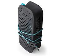 Boompods Blockblaster Haut-Parleur sans Fil - Enceinte Bluetooth avec Batterie de 12h, Haut-Parleur Étanche IPX7, Powerbank IntéGRÉ et Micro, Enceinte PC et Smartphone, Gris et Bleu