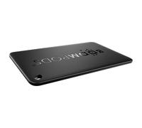Boompods Boomcard Recharge Universal Grey - Portefeuille rechargeable pour Apple Find My et Android - Étanche IPX5, plastique océan, taille carte de crédit avec trou pour cordon