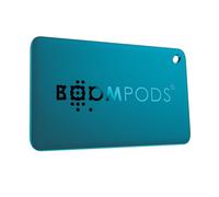 Traceur Airtag Boomcard Format Carte de Crédit avec Apple Find My Rechargeable Boompods Bleu Bleu