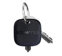Boompods Boomtag - Localisateur de clés rechargeable - En plastique océan - Bluetooth - Compatible avec Android et Apple - Étanche - Mini localisateur pour clés, sacs, gris