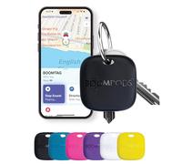 BOOMPODS Traceur Boomtag Rechargeable - Compatible avec Apple Find My, Bluetooth, IPX7 - Noir