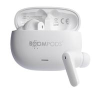 Boompods Echowave ANC Écouteurs sans fil - avec suppression du bruit de 25 dB et mode transparent avec microphones ENC, batterie de 25 heures, charge rapide USB-C et Bluetooth 5.4, plastique lié à
