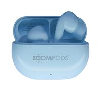Boompods Écouteurs TWS Bluetooth 5.3 Extra Bass Modèle EchoBuds Bleu ciel