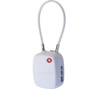 Cadenas à bagage Boompods à code certifié TSA avec balise connectée intégrée Blanc