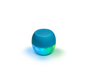 Boompods Soundflare Tide Haut-Parleur Bluetooth sans Fil - Mini Enceinte Portable avec Effet Lumineux LED, étanche IPX6 et 5h d'autonomie, ContrôLe Photo, Enceintes pour Douche et Piscine, Bleu