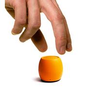 Boompods Zero Mini Haut-Parleur Bluetooth - Enceinte Portable sans Fil, étanche IPX6, 5 h d'autonomie, Haut Parleur Compact avec Micro et Fonction Selfie, pour Douche et Voyage, Orange