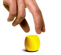 Boompods Zero Mini Haut-Parleur Bluetooth - Enceinte Portable sans Fil, étanche IPX6, 5 h d'autonomie, Haut Parleur Compact avec Micro et Fonction Selfie, pour Douche et Voyage, Jaune