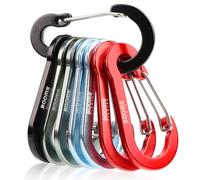 Booms Fishing CC5 Multi-Usage Clips Mousquetons, 8 Pack 2.7" Mousqueton Porte clé, Petit Mousqueton, Porte Clef,Sport de Plein Air
