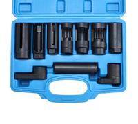 BOOMSTART 10PC Douille Sonde Lambda, 22mm Clé Sonde Lambda, 3/8" 1/2" Kit Douille pour Démonter Sonde Nox Lambda Injecteur de Voiture Véhicules