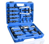 BOOMSTART 16pc Extracteur de Roulement Interieur, 5-58mm Arrache Roulement Interieur, Extracteur de Roulement à Inertie, Arrache Roulement Interne avec Marteau pour Moto Voiture Velo (Bleu)