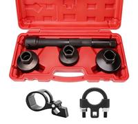 BOOMSTART 5 en 1 Extracteur Rotule Axiale, 30-45 mm Demonte Biellette de Direction, 1/2" 3/8" Universel Outils Clé Rotule Axiale Extracteur Biellette Axiale pour Voiture (Rouge)