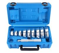 BOOMSTART Kit de Presse à Roulements - Coffret de 10 Pièces, Outil de Montage de Bagues et Joints avec Poignée Moletée & 9 Adaptateurs Bifaces - Kit d’Installation de Roulements pour Roues et Joints