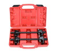 BOOMSTART Lot de 2 compresseurs à ressort hélicoïdal Macpherson pour entretoise de suspension de voiture et camion - Outil de garage - Outil automobile (Rouge)