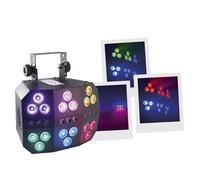 BoomToneDJ Projecteurs LED PAR 6 Pack – Wash RGBW/UV 6 zones – Pilotable en DMX