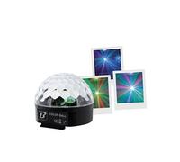 BoomToneDJ Boule disco Color Ball – Effets à LED 82 facettes 3 LED RGB Télécommande incluse
